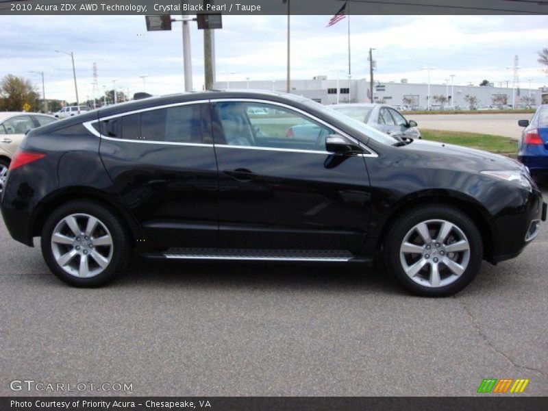 Crystal Black Pearl / Taupe 2010 Acura ZDX AWD Technology