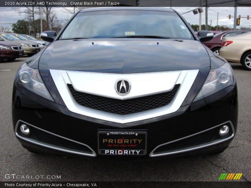 Crystal Black Pearl / Taupe 2010 Acura ZDX AWD Technology