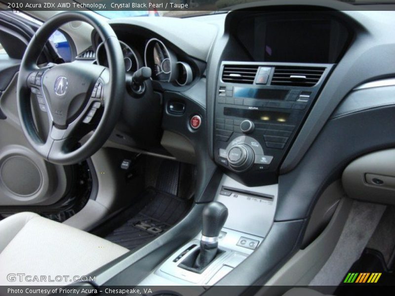 Crystal Black Pearl / Taupe 2010 Acura ZDX AWD Technology