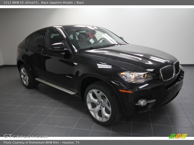 Black Sapphire Metallic / Black 2012 BMW X6 xDrive35i