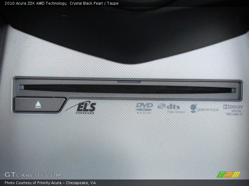 Crystal Black Pearl / Taupe 2010 Acura ZDX AWD Technology