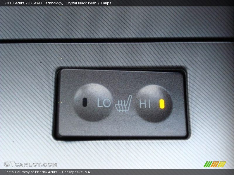 Crystal Black Pearl / Taupe 2010 Acura ZDX AWD Technology