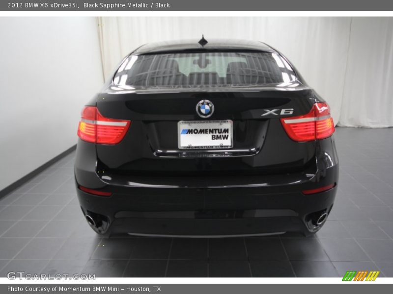 Black Sapphire Metallic / Black 2012 BMW X6 xDrive35i