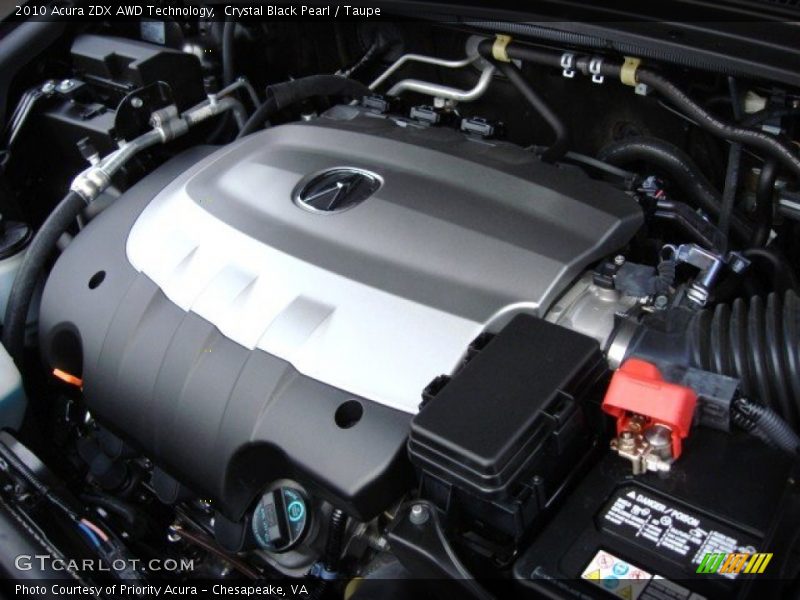 Crystal Black Pearl / Taupe 2010 Acura ZDX AWD Technology