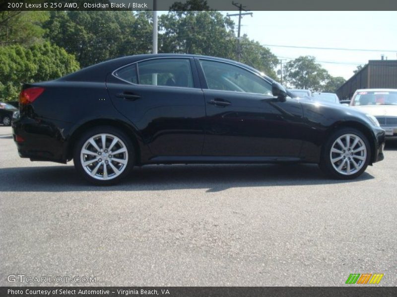 Obsidian Black / Black 2007 Lexus IS 250 AWD