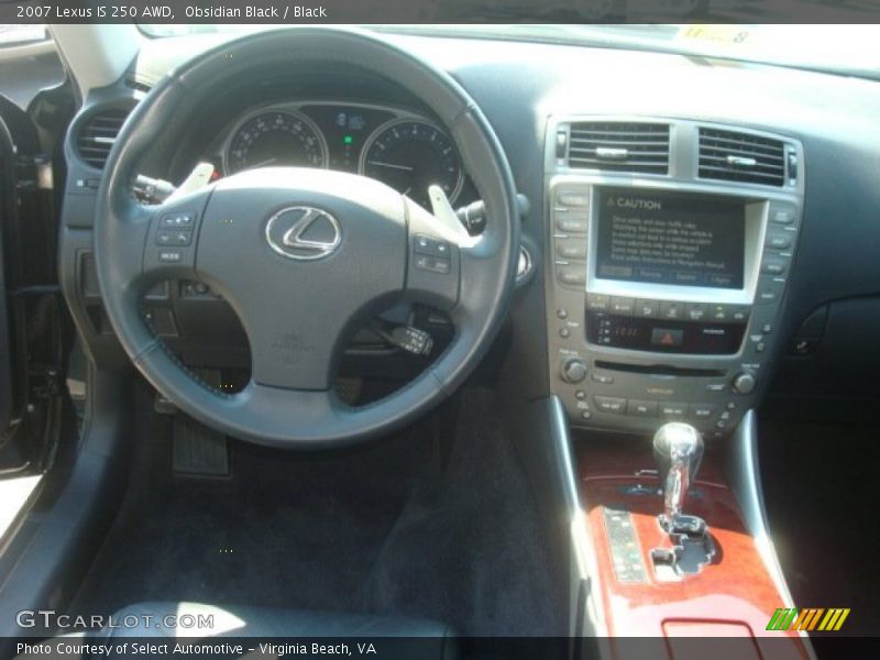 Obsidian Black / Black 2007 Lexus IS 250 AWD