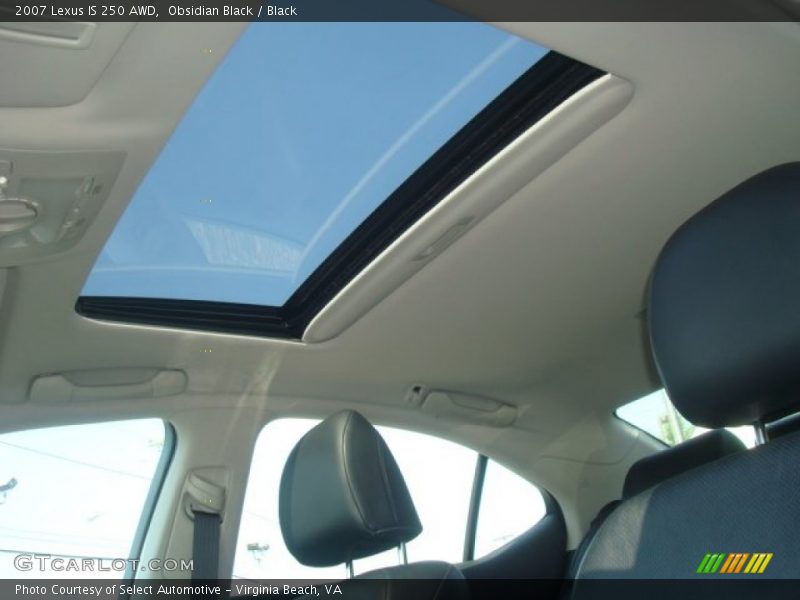 Obsidian Black / Black 2007 Lexus IS 250 AWD