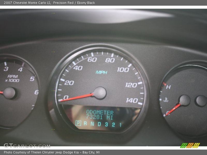 Precision Red / Ebony Black 2007 Chevrolet Monte Carlo LS