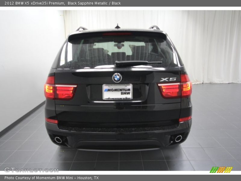 Black Sapphire Metallic / Black 2012 BMW X5 xDrive35i Premium