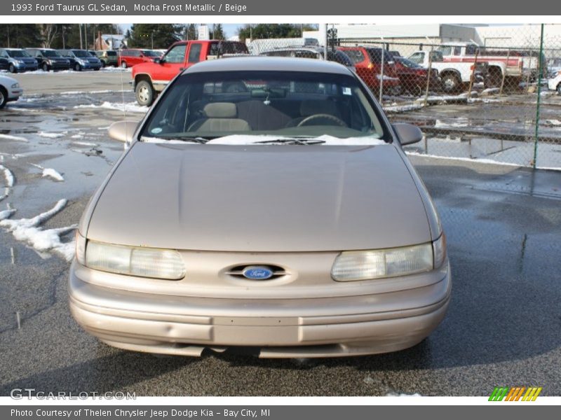 Mocha Frost Metallic / Beige 1993 Ford Taurus GL Sedan