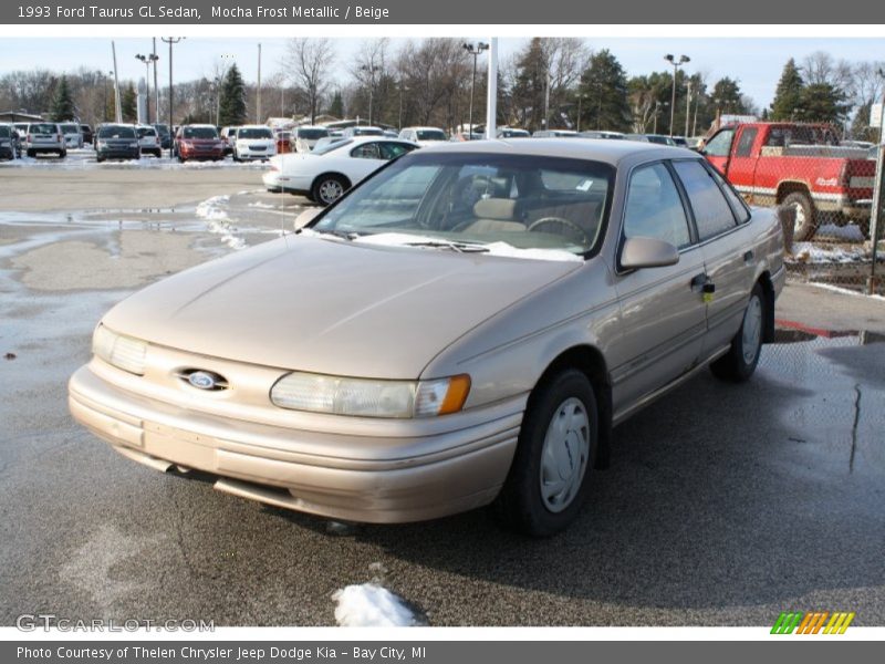Mocha Frost Metallic / Beige 1993 Ford Taurus GL Sedan