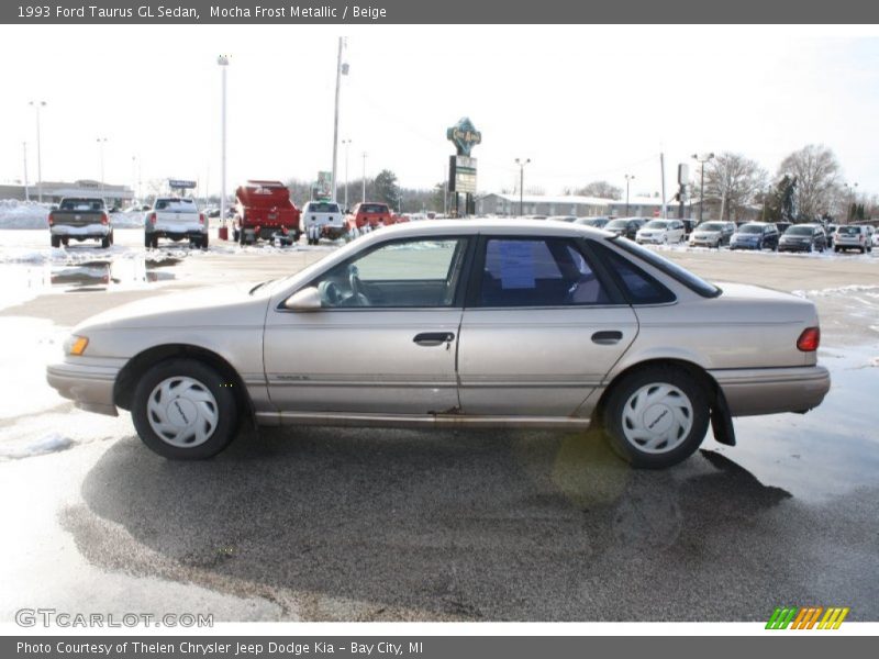 Mocha Frost Metallic / Beige 1993 Ford Taurus GL Sedan