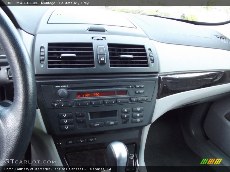 Montego Blue Metallic / Grey 2007 BMW X3 3.0si