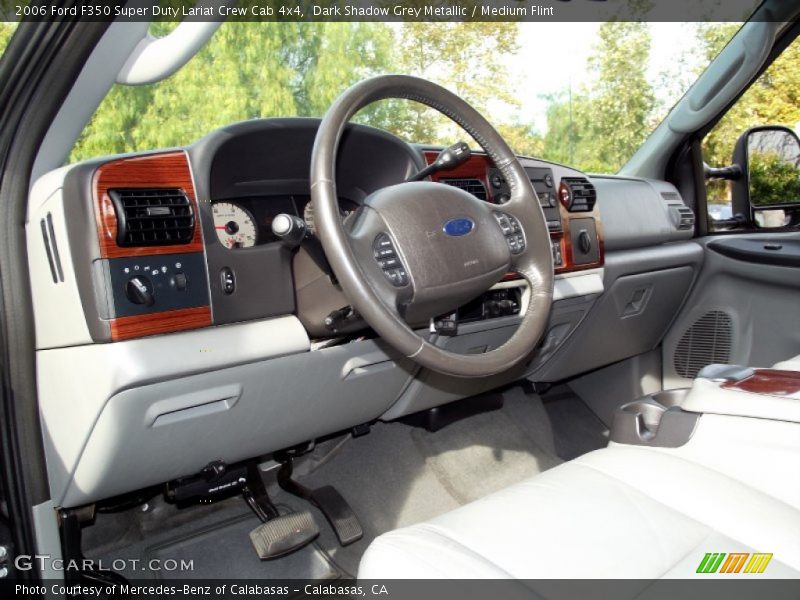 Dark Shadow Grey Metallic / Medium Flint 2006 Ford F350 Super Duty Lariat Crew Cab 4x4