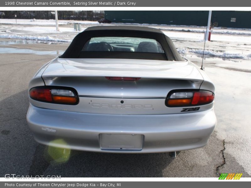 Sebring Silver Metallic / Dark Grey 1998 Chevrolet Camaro Convertible