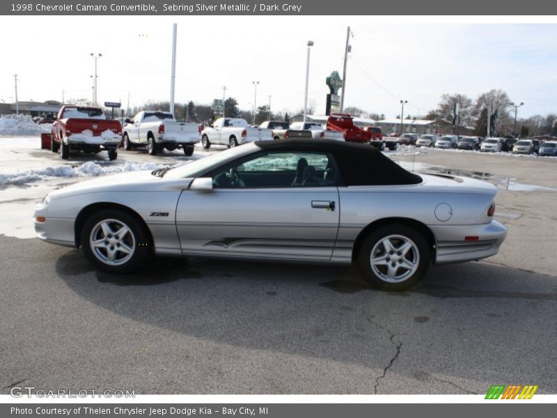 Sebring Silver Metallic / Dark Grey 1998 Chevrolet Camaro Convertible