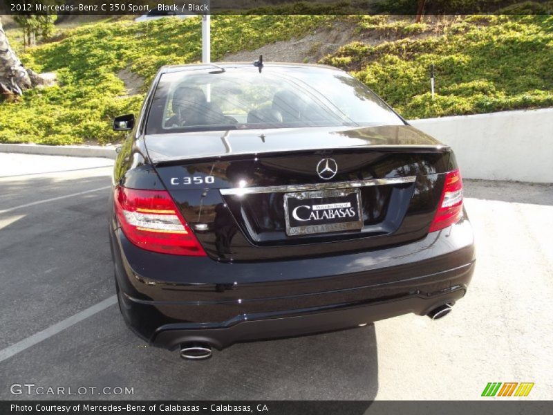Black / Black 2012 Mercedes-Benz C 350 Sport