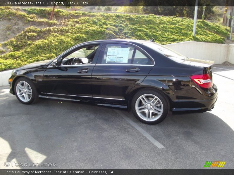 Black / Black 2012 Mercedes-Benz C 350 Sport