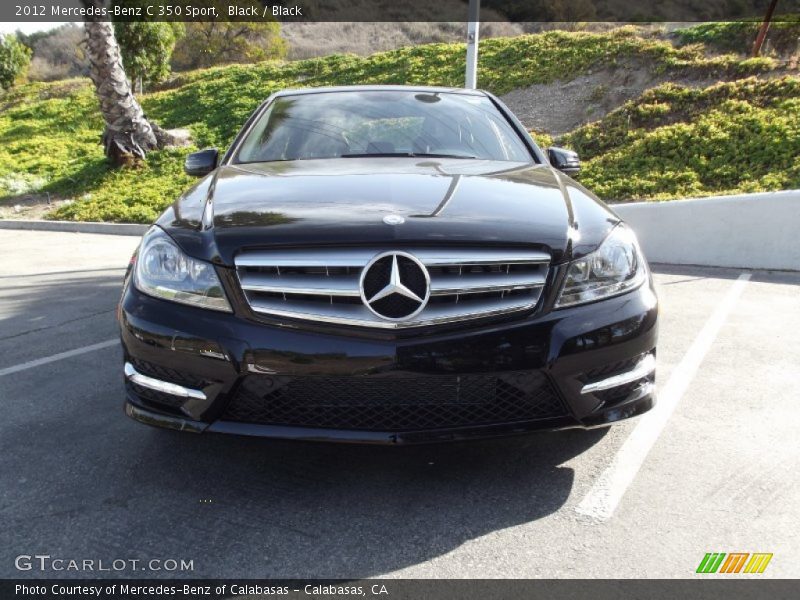 Black / Black 2012 Mercedes-Benz C 350 Sport