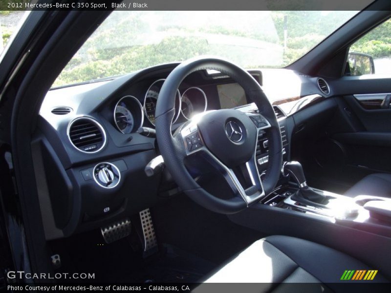 Black / Black 2012 Mercedes-Benz C 350 Sport