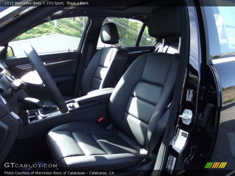 Black / Black 2012 Mercedes-Benz C 350 Sport