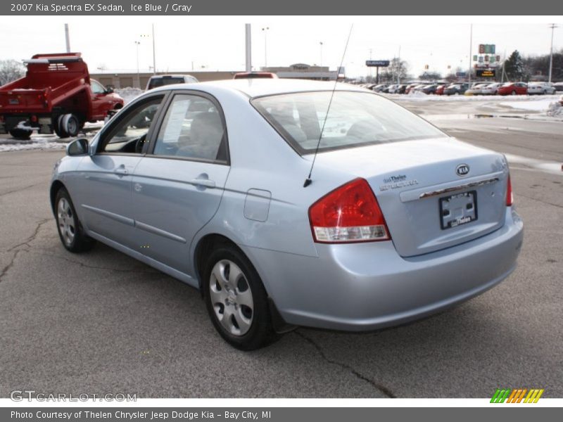 Ice Blue / Gray 2007 Kia Spectra EX Sedan