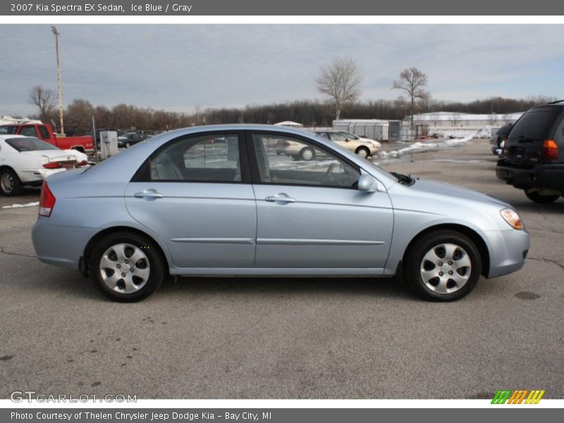 Ice Blue / Gray 2007 Kia Spectra EX Sedan