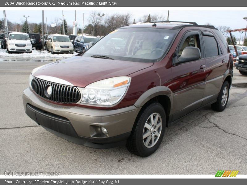 Medium Red Metallic / Light Gray 2004 Buick Rendezvous CX