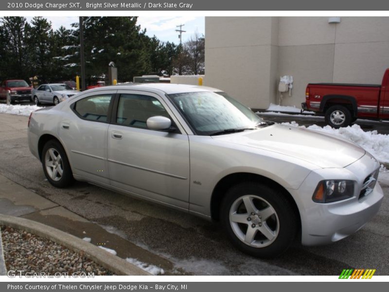 Bright Silver Metallic / Dark Slate Gray 2010 Dodge Charger SXT