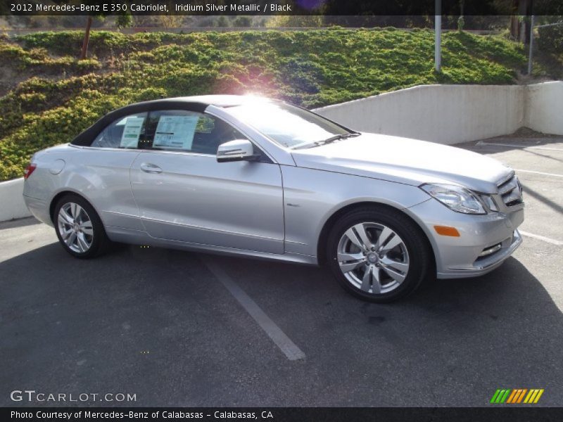 Iridium Silver Metallic / Black 2012 Mercedes-Benz E 350 Cabriolet