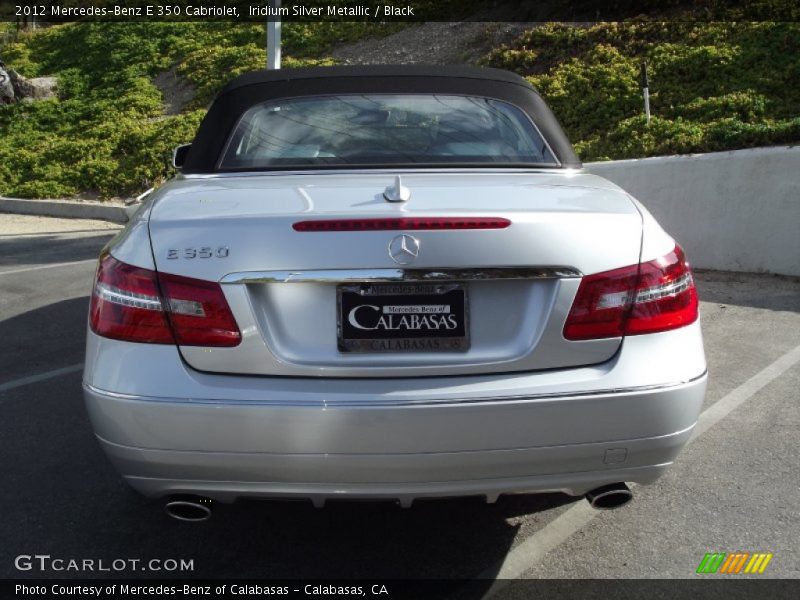 Iridium Silver Metallic / Black 2012 Mercedes-Benz E 350 Cabriolet