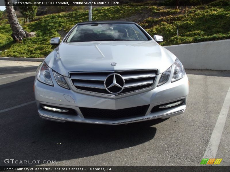 Iridium Silver Metallic / Black 2012 Mercedes-Benz E 350 Cabriolet