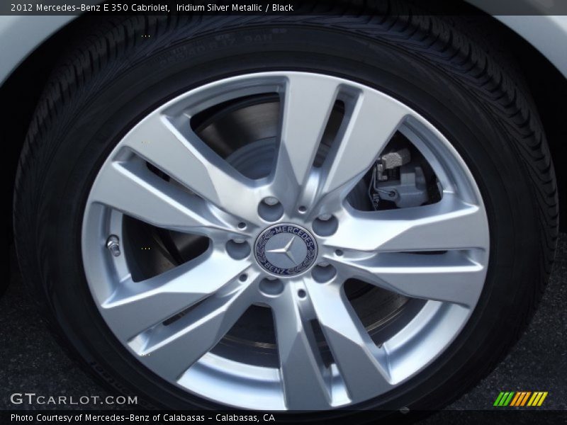 Iridium Silver Metallic / Black 2012 Mercedes-Benz E 350 Cabriolet