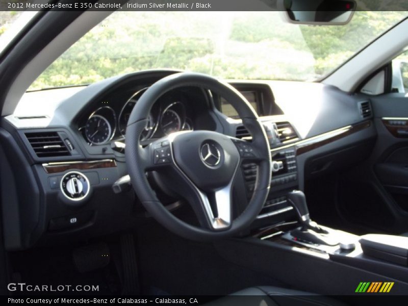 Iridium Silver Metallic / Black 2012 Mercedes-Benz E 350 Cabriolet