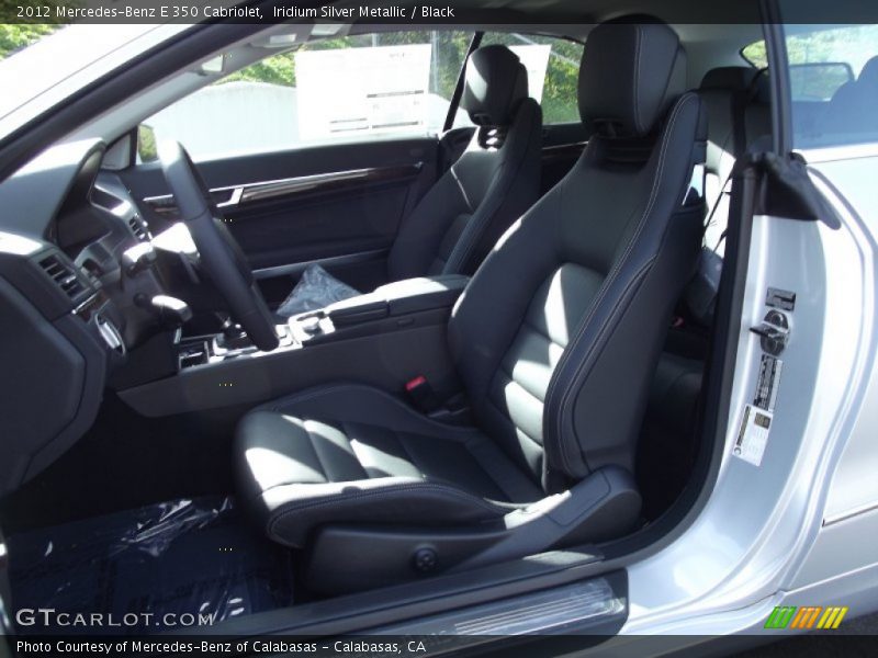 Iridium Silver Metallic / Black 2012 Mercedes-Benz E 350 Cabriolet