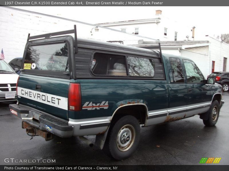 Emerald Green Metallic / Medium Dark Pewter 1997 Chevrolet C/K K1500 Extended Cab 4x4