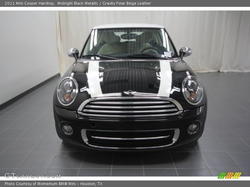 Midnight Black Metallic / Gravity Polar Beige Leather 2011 Mini Cooper Hardtop