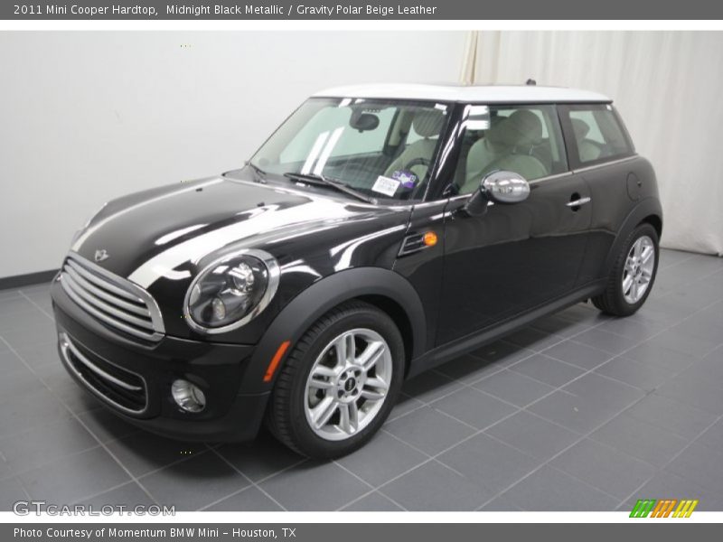 Midnight Black Metallic / Gravity Polar Beige Leather 2011 Mini Cooper Hardtop