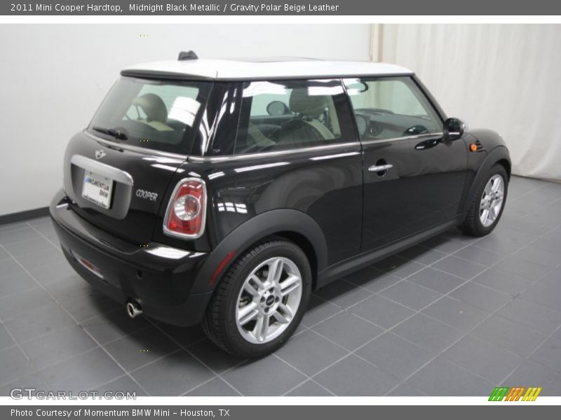 Midnight Black Metallic / Gravity Polar Beige Leather 2011 Mini Cooper Hardtop