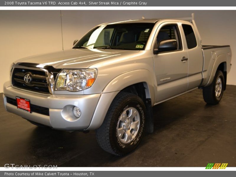 Silver Streak Mica / Graphite Gray 2008 Toyota Tacoma V6 TRD  Access Cab 4x4