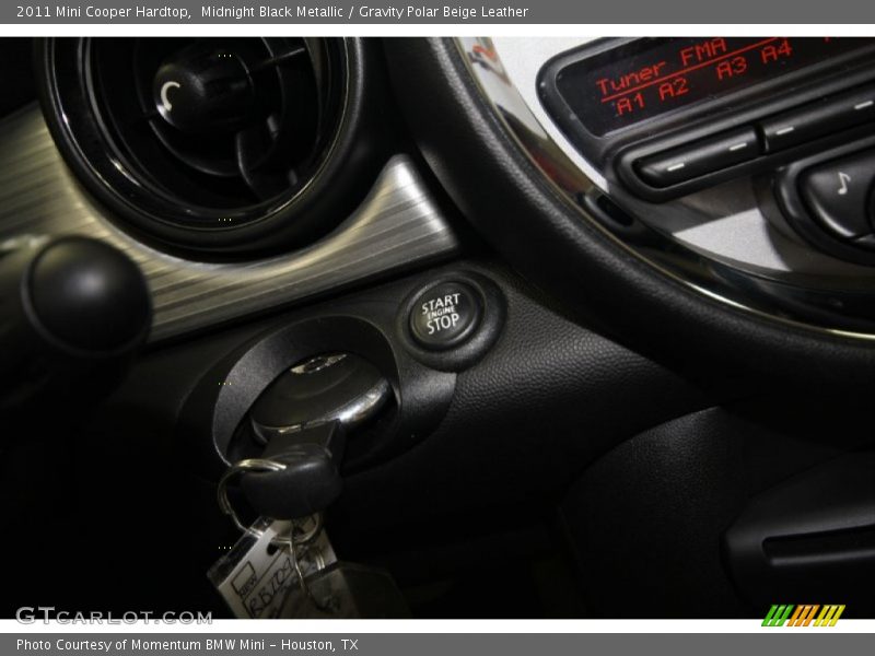 Midnight Black Metallic / Gravity Polar Beige Leather 2011 Mini Cooper Hardtop