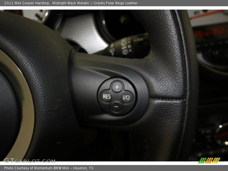 Midnight Black Metallic / Gravity Polar Beige Leather 2011 Mini Cooper Hardtop