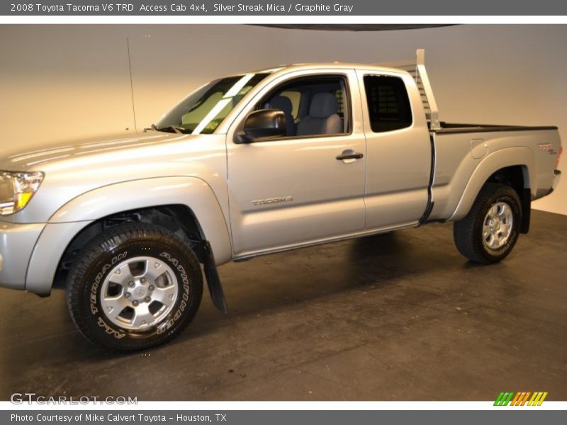 Silver Streak Mica / Graphite Gray 2008 Toyota Tacoma V6 TRD  Access Cab 4x4