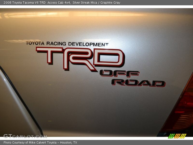 Silver Streak Mica / Graphite Gray 2008 Toyota Tacoma V6 TRD  Access Cab 4x4