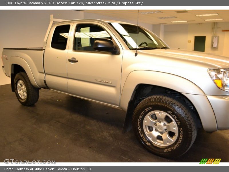 Silver Streak Mica / Graphite Gray 2008 Toyota Tacoma V6 TRD  Access Cab 4x4