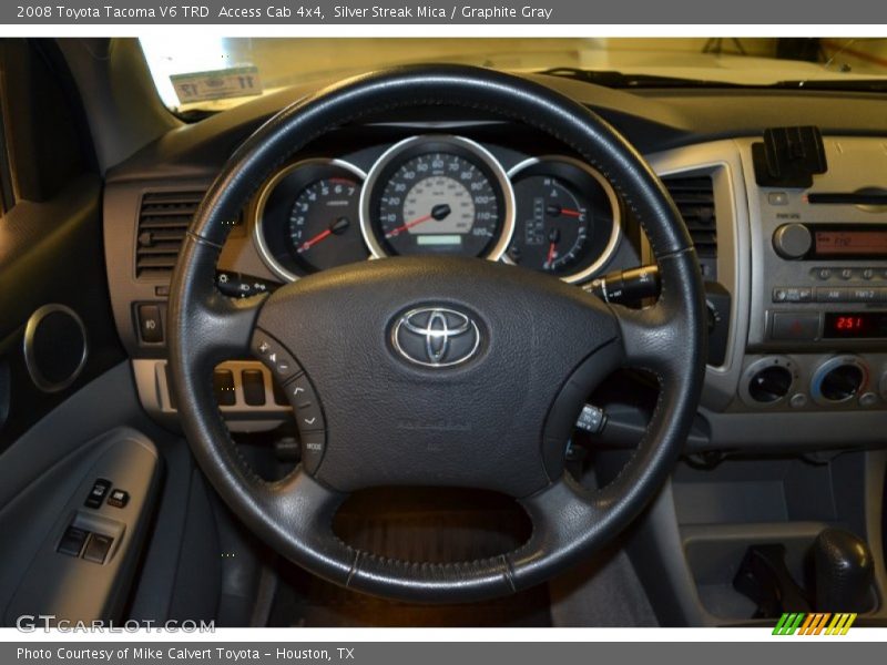 Silver Streak Mica / Graphite Gray 2008 Toyota Tacoma V6 TRD  Access Cab 4x4