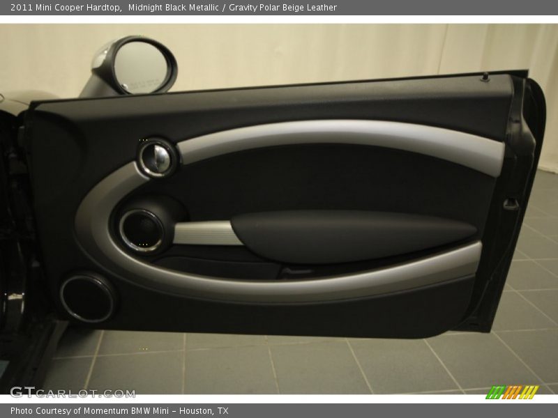 Midnight Black Metallic / Gravity Polar Beige Leather 2011 Mini Cooper Hardtop