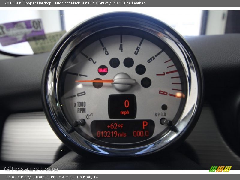 Midnight Black Metallic / Gravity Polar Beige Leather 2011 Mini Cooper Hardtop