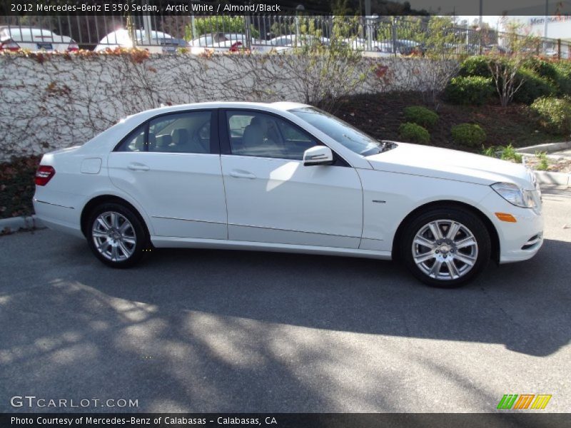 Arctic White / Almond/Black 2012 Mercedes-Benz E 350 Sedan