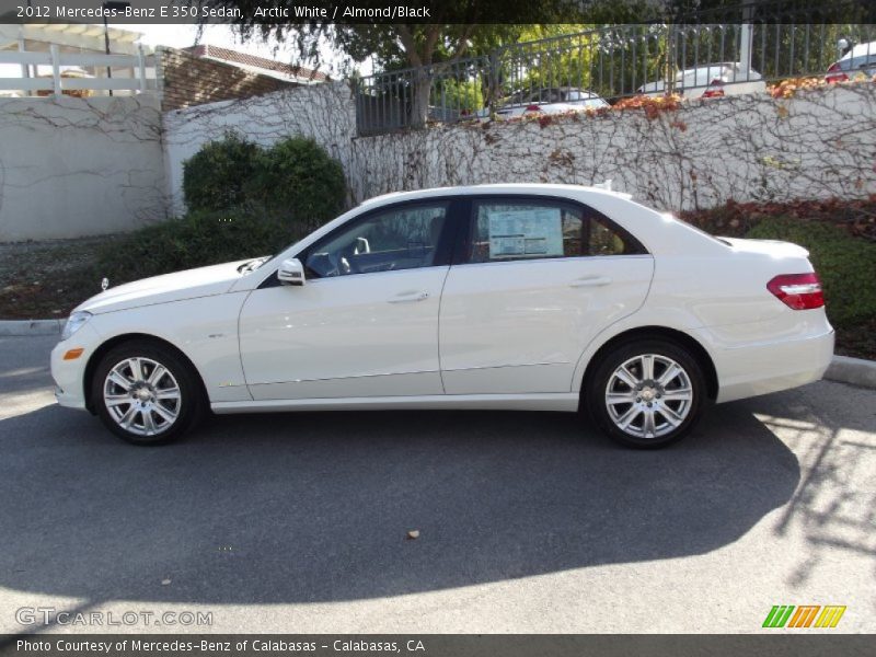 Arctic White / Almond/Black 2012 Mercedes-Benz E 350 Sedan